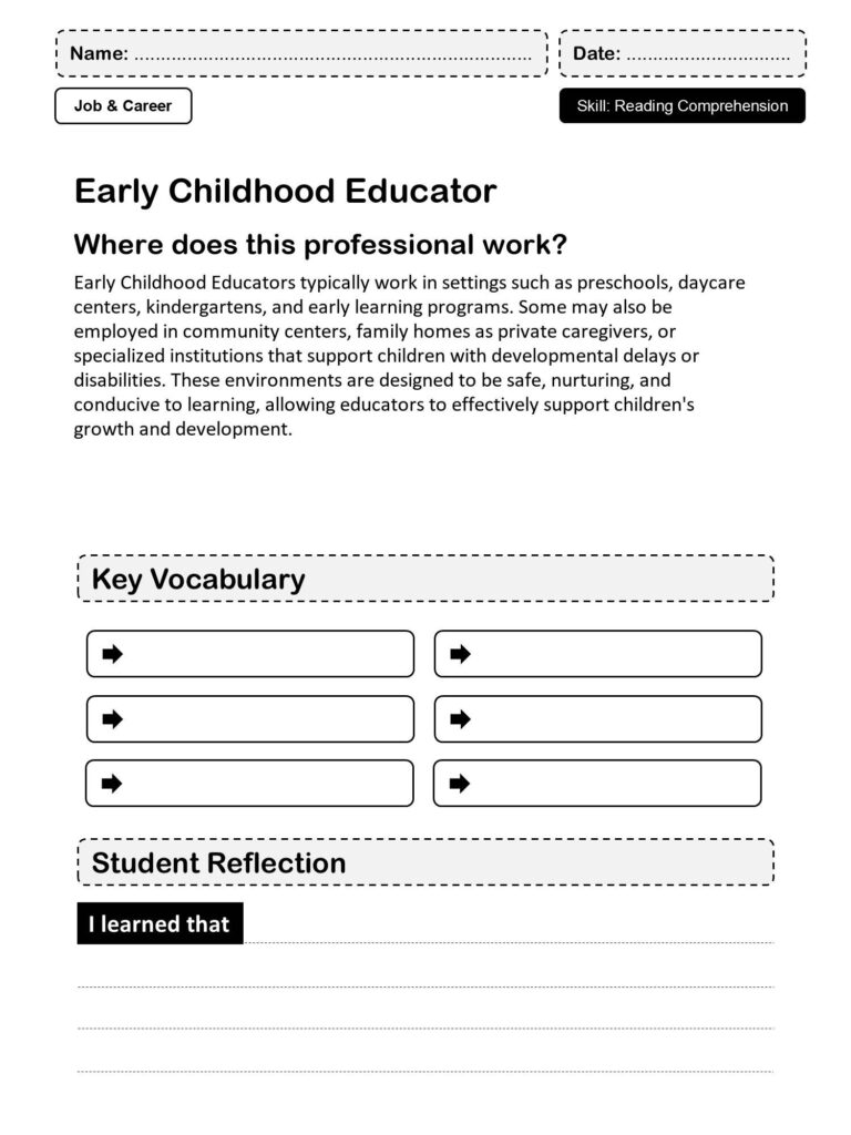 Early Childhood Educator I No Prep I Printable Worksheets | TPT Early Childhood Educator I No Prep I Printable Worksheets | TPT