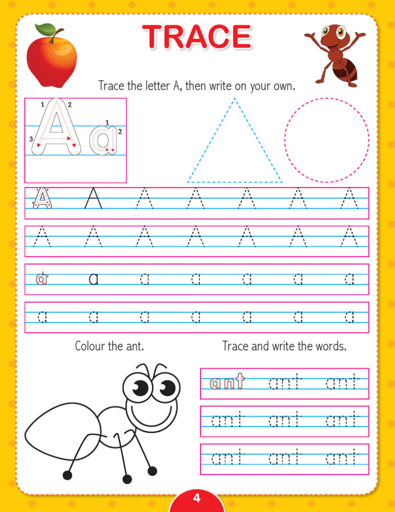 English Worksheet For Pre Nursery - JoGenii | Nursery English Worksheets | Dreamland Publications ...