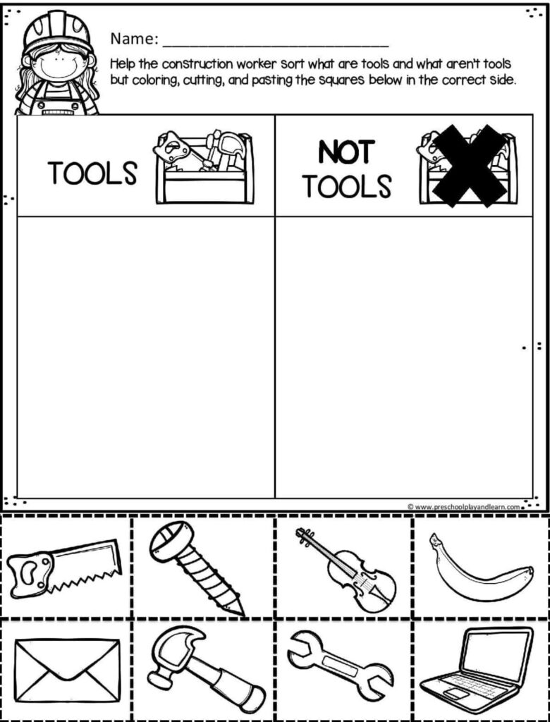 🚧 FREE Preschool Construction Theme Printable Worksheets 🚧 FREE Preschool Construction Theme Printable Worksheets