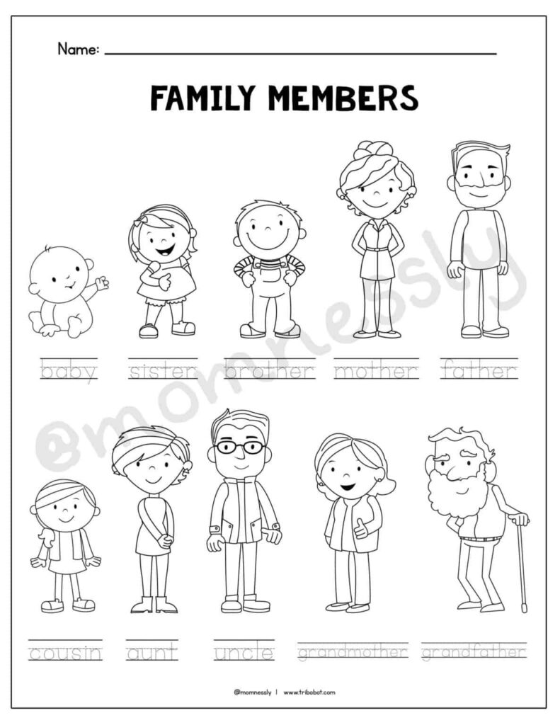 Family Worksheets – Tribobot x Mom Nessly | Family worksheet, Family … Family Worksheets - Tribobot x Mom Nessly | Family worksheet, Family ...