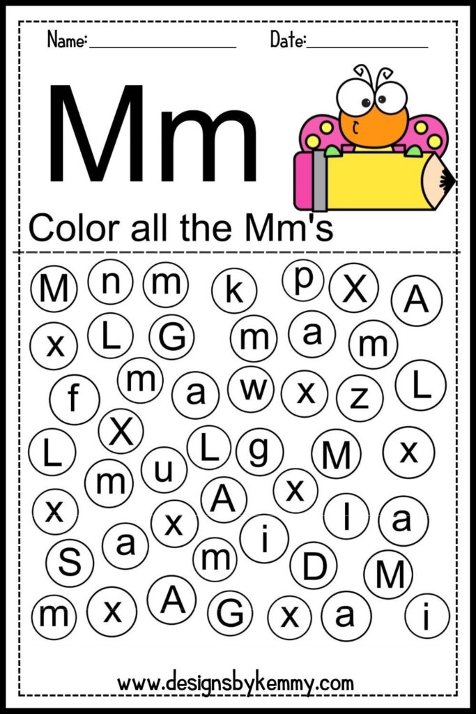 Find The Letter M Worksheet | Flash Card | Letter find worksheets … Find The Letter M Worksheet | Flash Card | Letter find worksheets ...