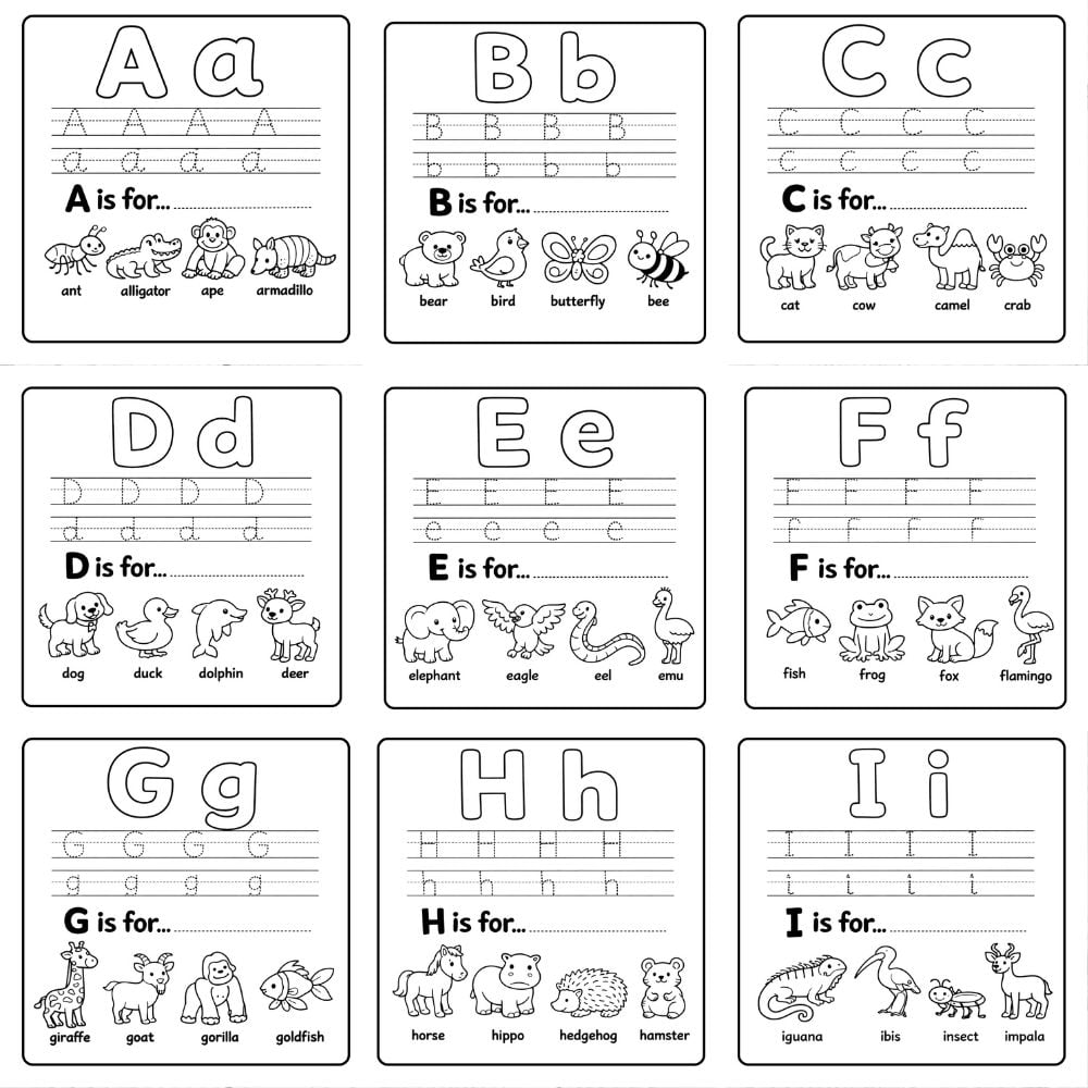 FREE ABC Tracing and Coloring Worksheets (A–Z Printable) | Preschool … FREE ABC Tracing and Coloring Worksheets (A–Z Printable) | Preschool ...
