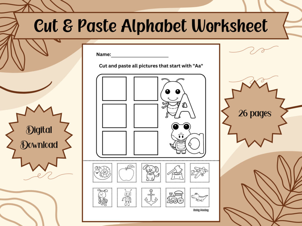 Free Cut And Paste Alphabet Worksheet Letters S To Z | Teachpic Free Cut And Paste Alphabet Worksheet Letters S To Z | Teachpic