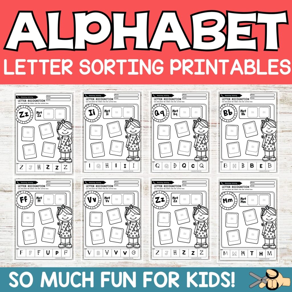 Free Cut and Paste Preschool Printables for Skill Building Free Cut and Paste Preschool Printables for Skill Building