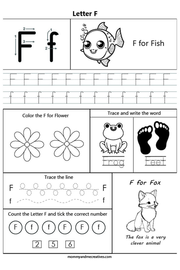 Free F Worksheets For Prek - Free Printable Letter F Activities for Preschoolers