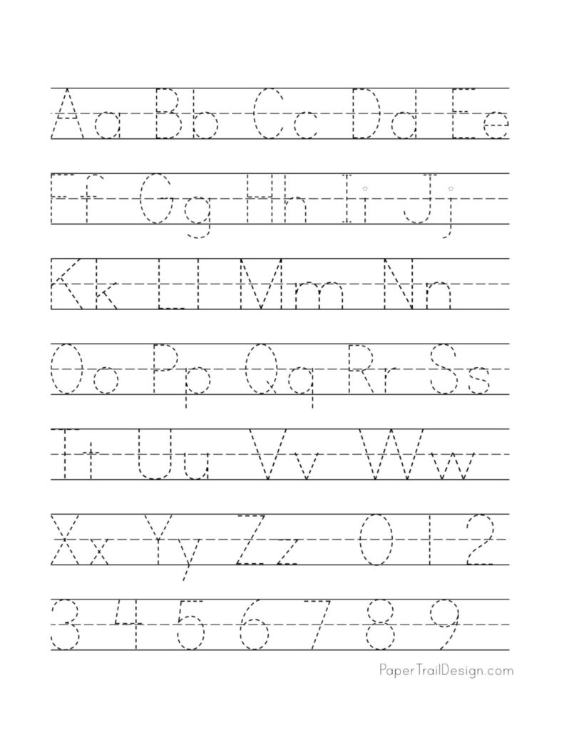 Free Handwriting Alphabet Practice Worksheets – PDF – Printable Art and … Free Handwriting Alphabet Practice Worksheets – PDF - Printable Art and ...