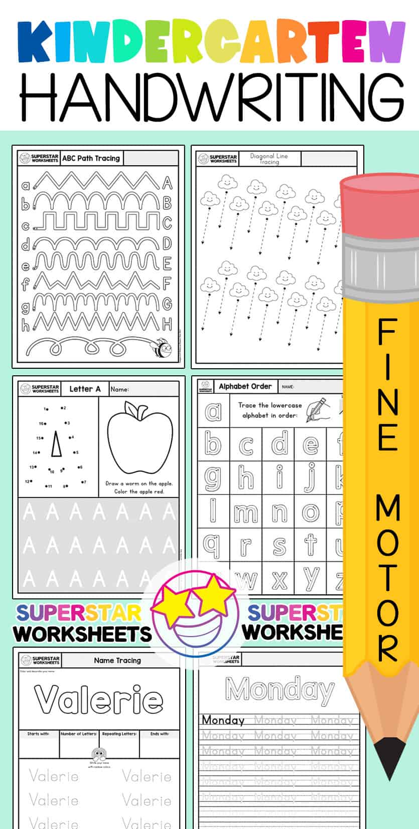 Easy Free Kindergarten Handwriting Worksheet Printables Today ...