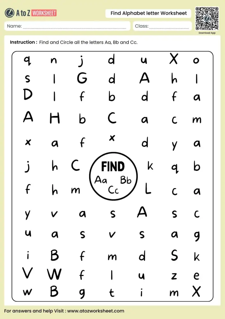Free Letter Find Worksheets For Preschool – Alphabet Letter Find Worksheets (Free PDF For Kindergarten To Grade 1 … Free Letter Find Worksheets For Preschool - Alphabet Letter Find Worksheets (Free PDF For Kindergarten To Grade 1 ...