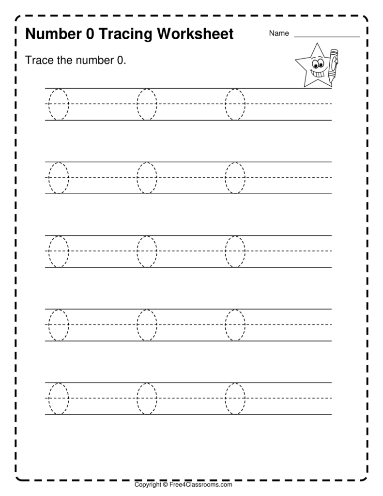 Free Number Tracing Worksheets 0–30