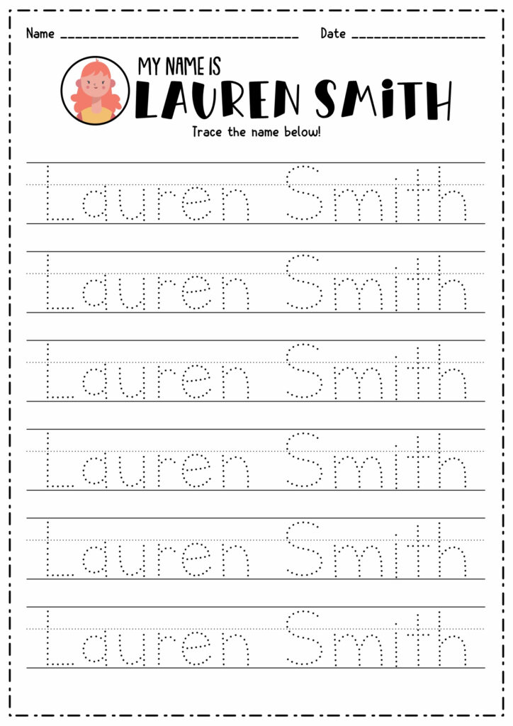 Free Personalized Name Tracing Worksheet Printables Free Personalized Name Tracing Worksheet Printables