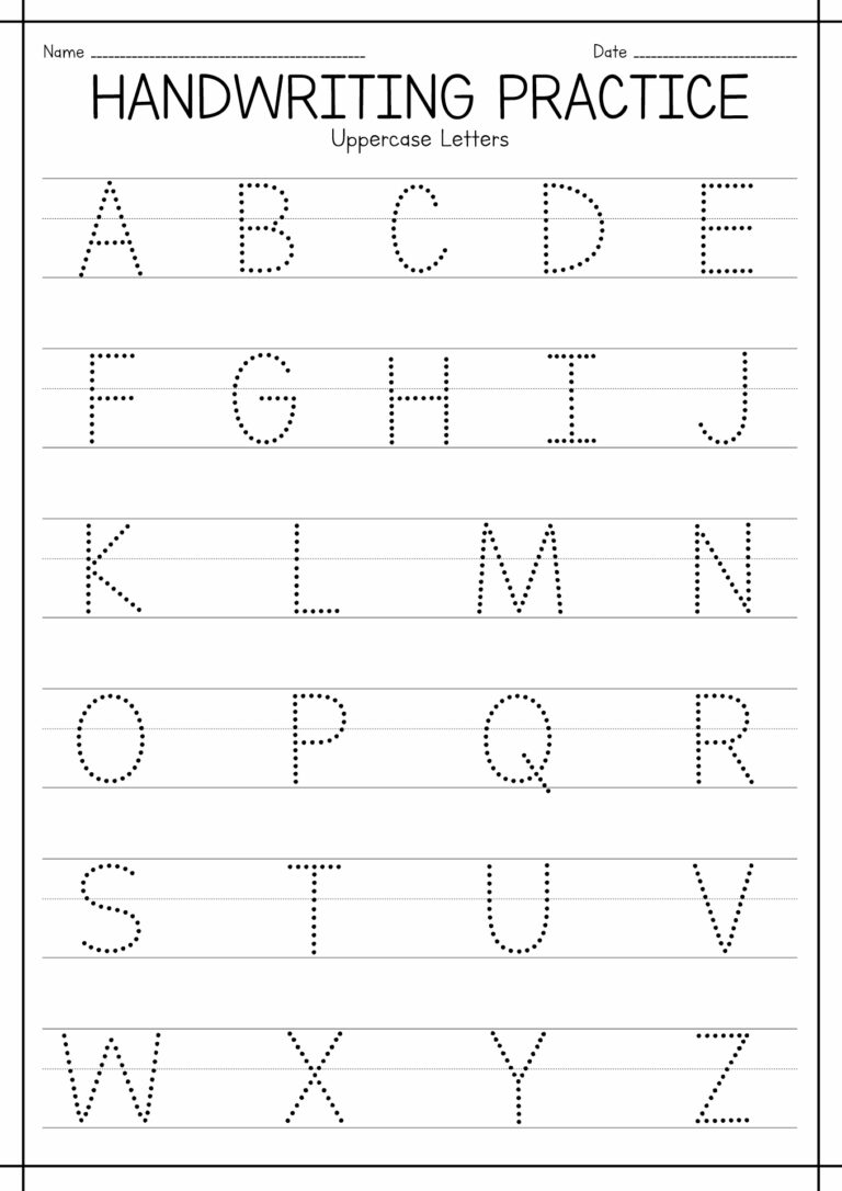 Free Pre K Handwriting Worksheets - 16 Writing Practice Worksheets For Preschool - Free PDF at ...
