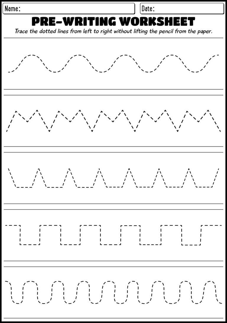 Free Pre Writing Worksheets For 3 Year Olds - 3 Year Old Writing Worksheets