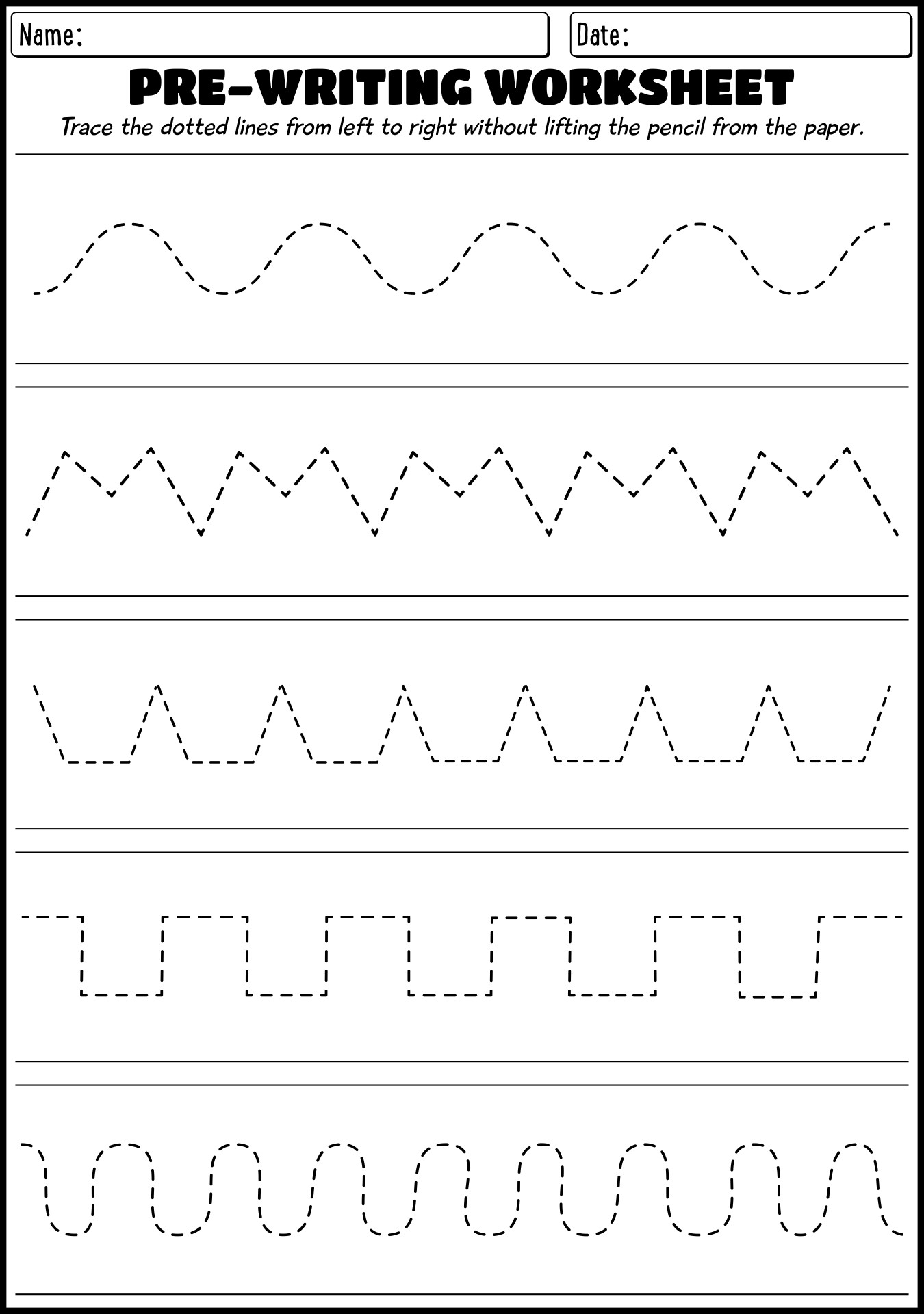 Free Pre Writing Worksheets For 3 Year Olds - 3 Year Old Writing Worksheets