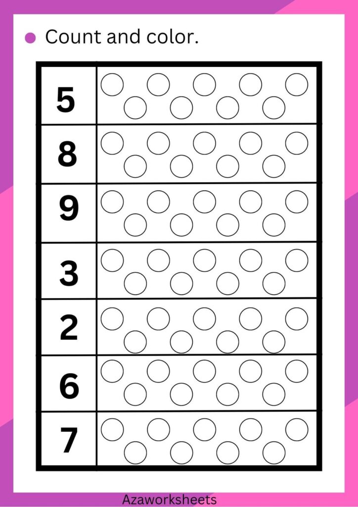 Free preschool kindergarten math worksheets – Artofit