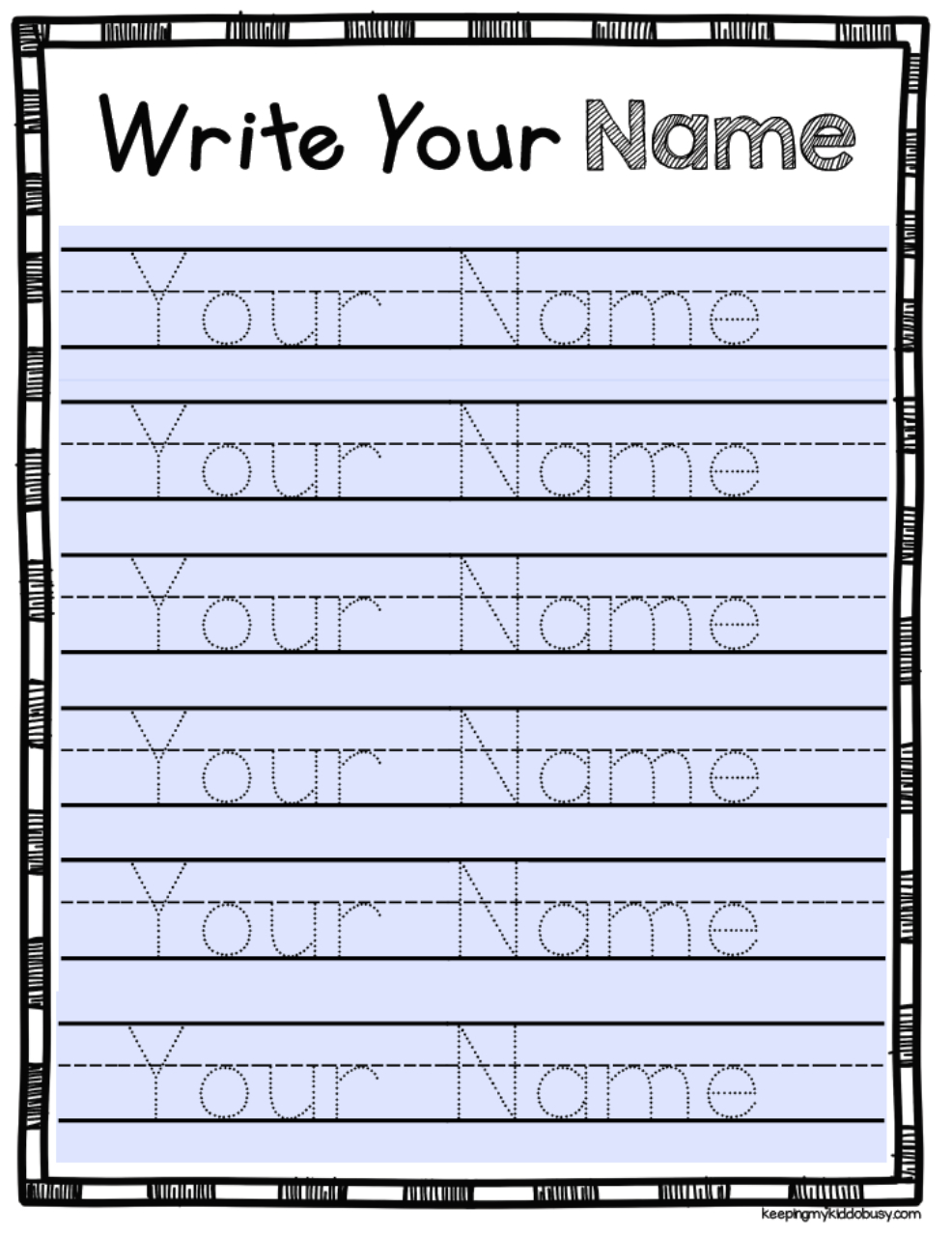 Free Preschool Name Tracing Printables - Preschool Free Name Tracing Printables - Name Tracing Worksheets
