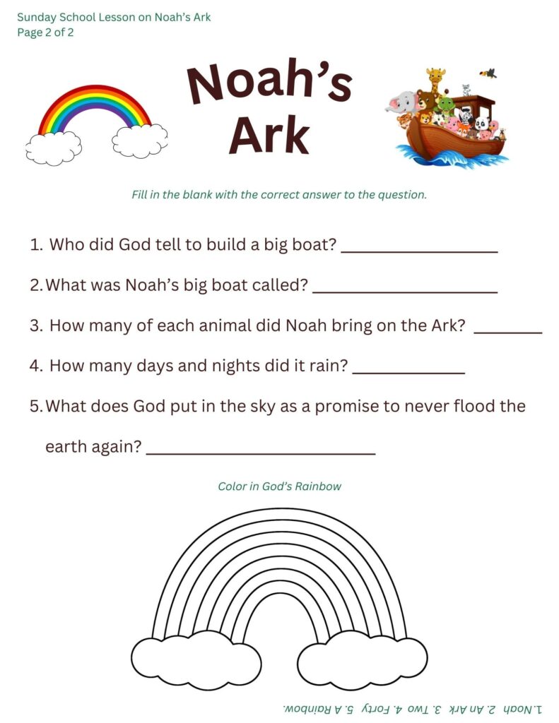 Free Preschool Sunday School Worksheets - Free Printables For Sunday School [2025]