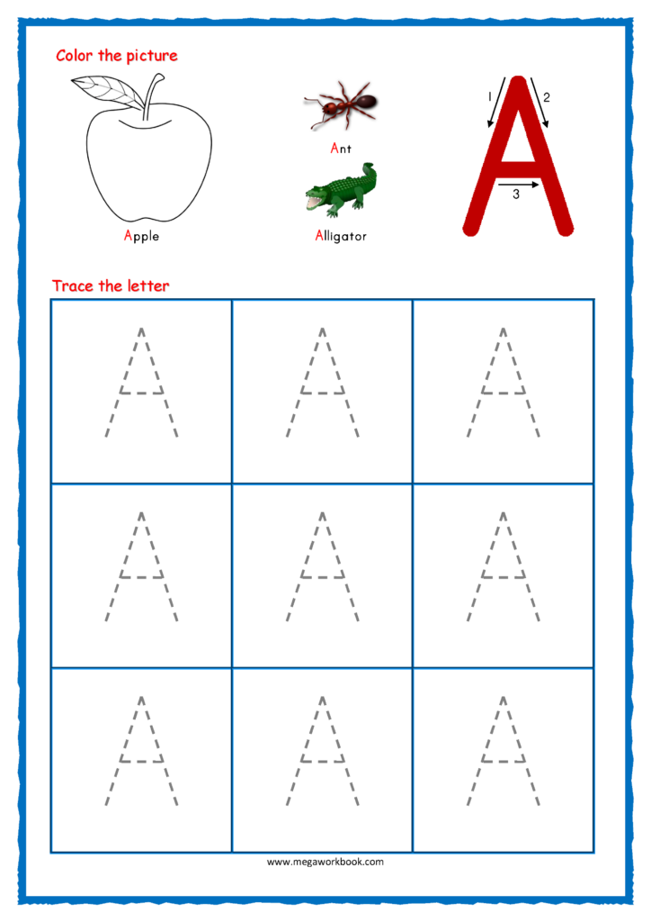 Free preschool trace letters worksheet, Download Free preschool trace ...