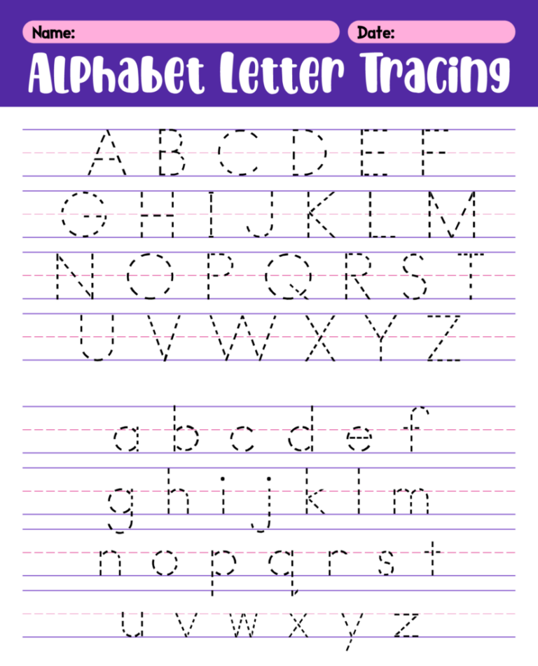 Free Preschool Traceable Alphabet Worksheets - Free Letter Tracing Worksheets For Preschool Printable 2026 - Printable ...