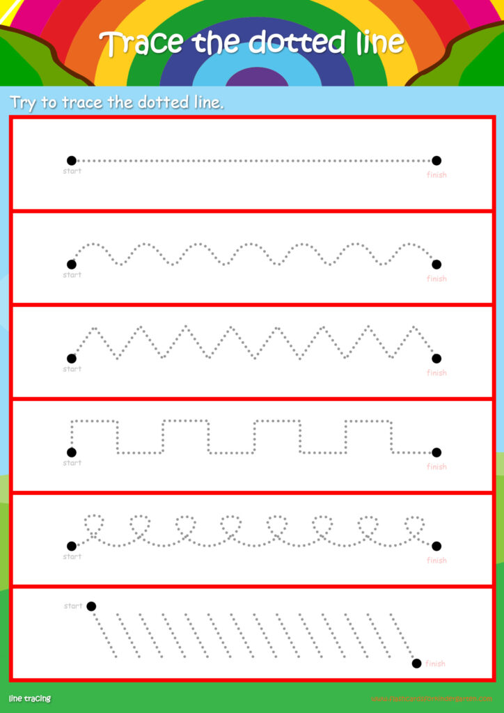 Free Preschool Tracing Lines Worksheets Printable PDF - Worksheets Library
