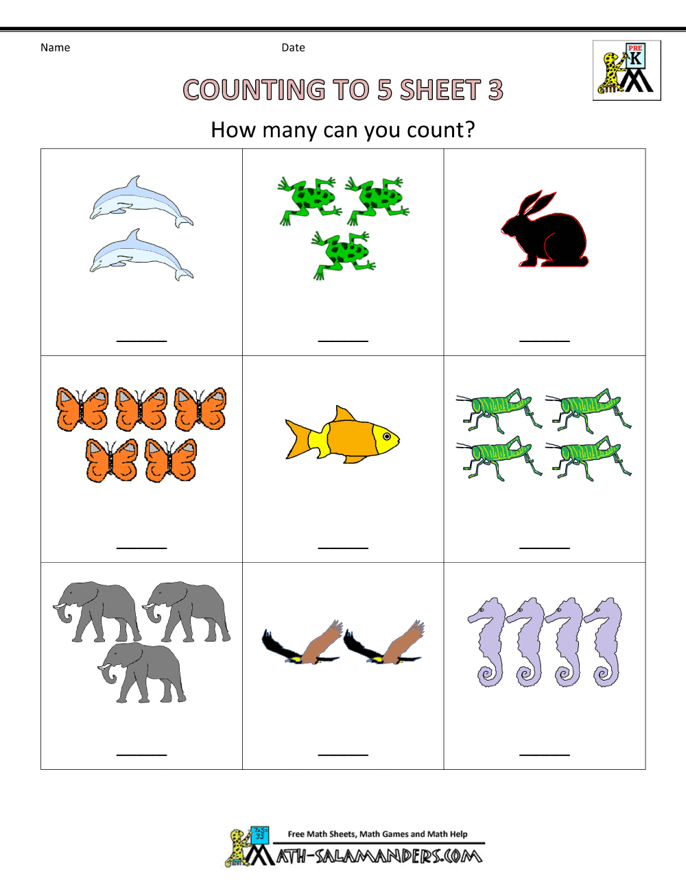 Free Preschool Worksheets Age 3 4 Free Download PDF for Early Learning