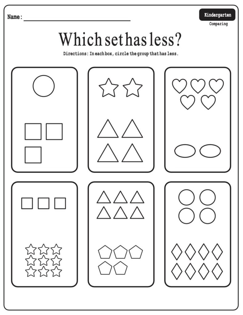 Free Preschool Worksheets Age 4 5 Free Download - 50 Printable Kindergarten Worksheets | PDF Download | Fun Activities ...