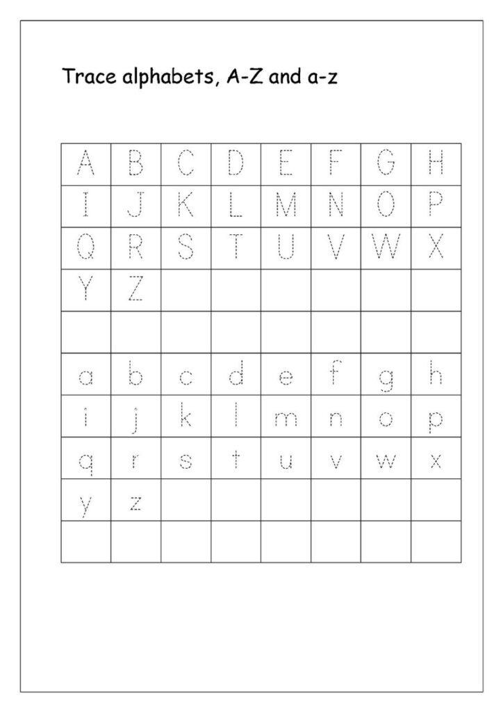 Free Printable A To Z Tracing Worksheets - Templates Printable
