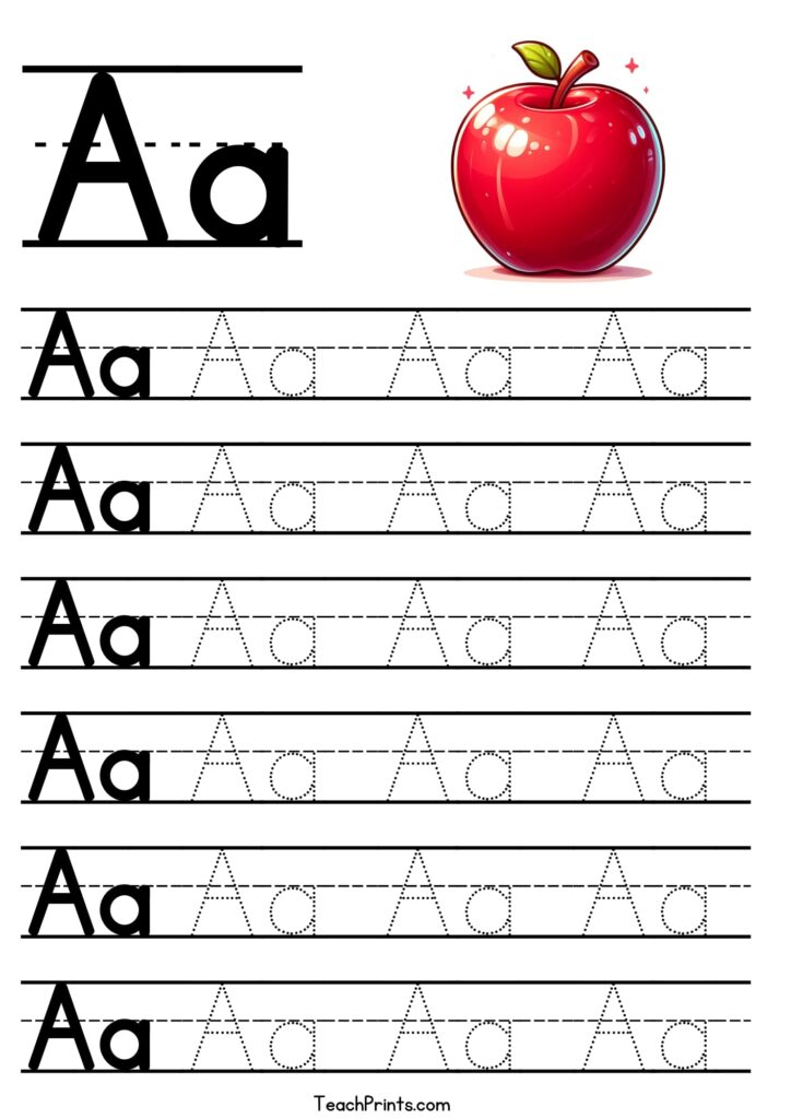Free Printable A Tracing Worksheet – Free Traceable Letter Printables for Kids! – Printables for Everyone Free Printable A Tracing Worksheet - Free Traceable Letter Printables for Kids! - Printables for Everyone