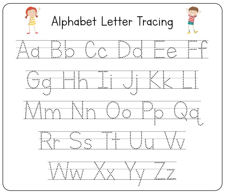 Free Printable A-Z Tracing Worksheets - Printable Letter Tracing Worksheets Free Printable Tracing Letter A ...