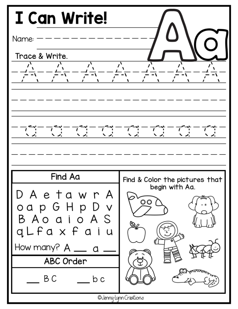 Free Printable Abc Worksheets For Kindergarten - 10 best free abc worksheets preschool printables pdf for free at ...