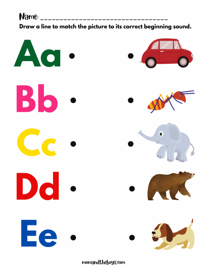 Free Printable Alphabet Activity Worksheets for Preschoolers | Letter … Free Printable Alphabet Activity Worksheets for Preschoolers | Letter ...