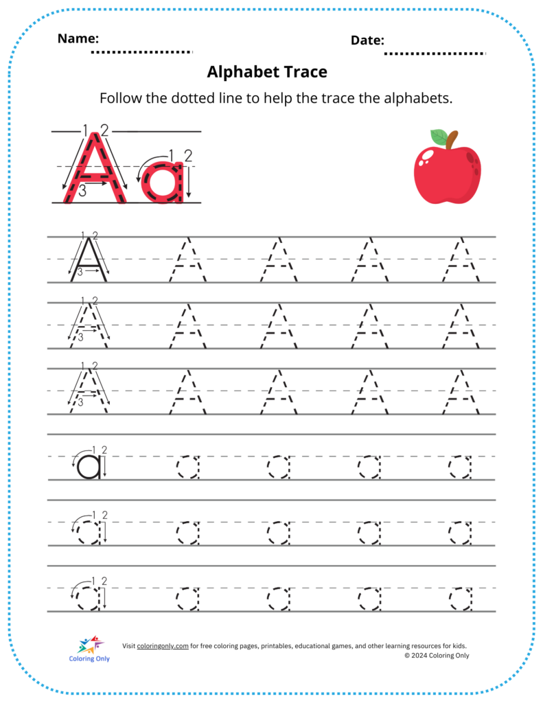 Free Printable Alphabet Trace Sheets + More! – Printables for Everyone Free Printable Alphabet Trace Sheets + More! - Printables for Everyone