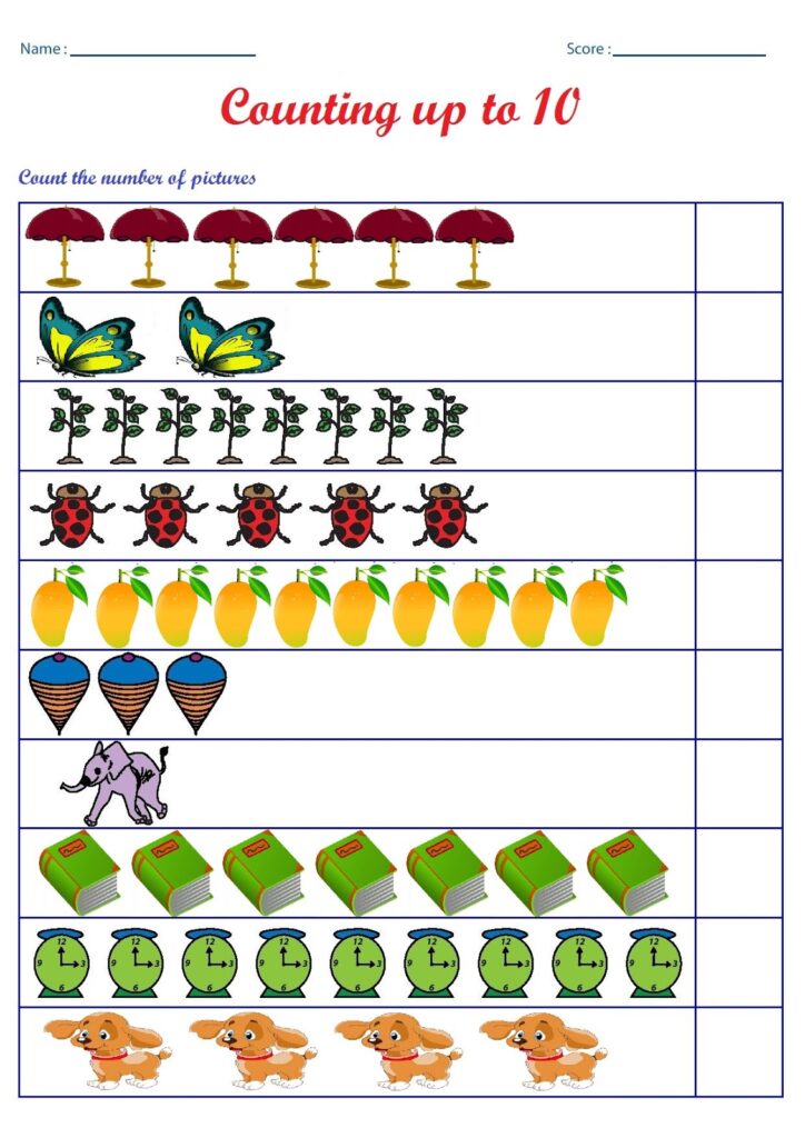 Free Printable Counting Worksheets Free Printable Counting Worksheets