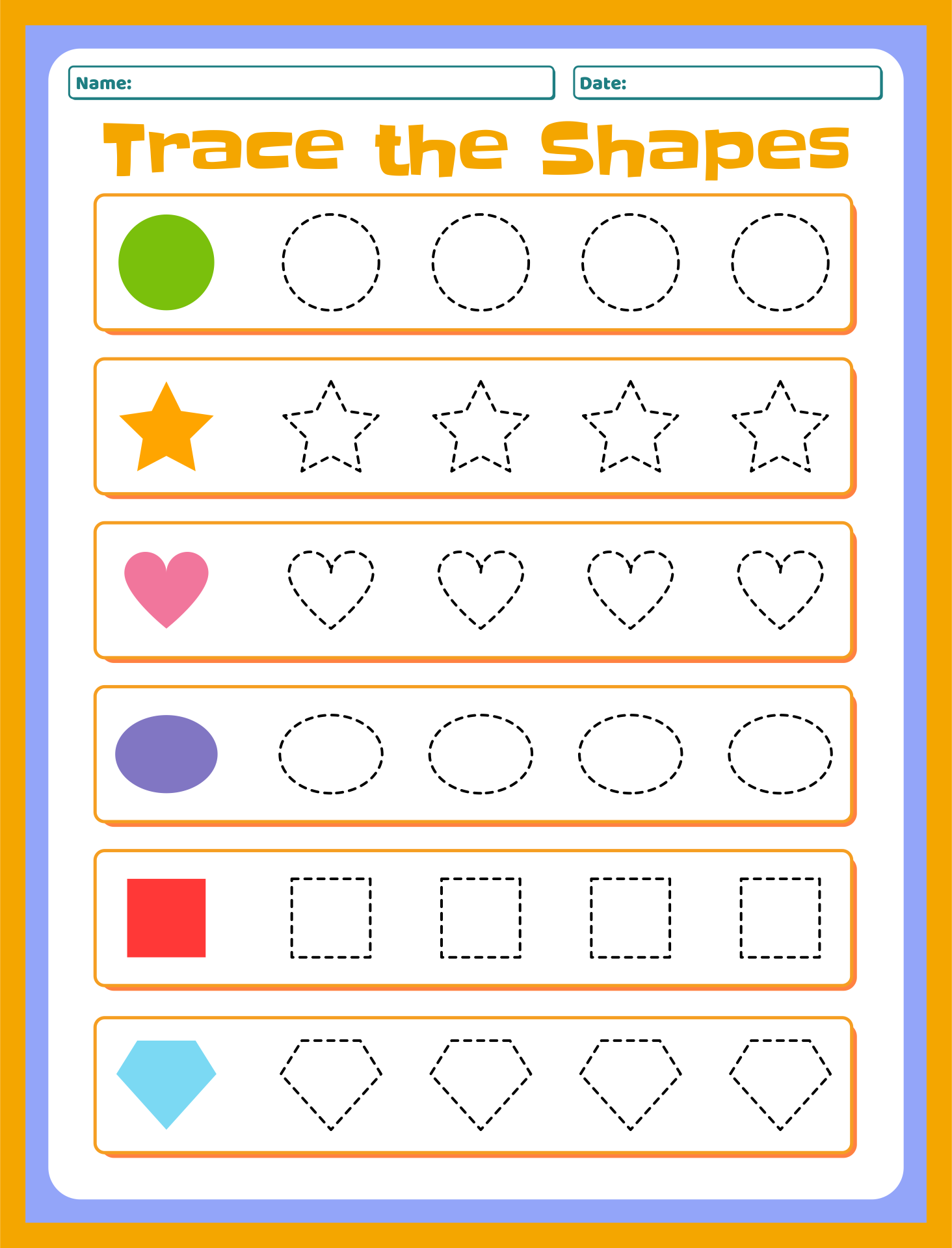 Free Printable Kindergarten Tracing Worksheets - First Day Of Kindergarten - 10 Free PDF Printables | Printablee