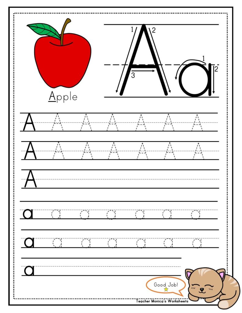 Free Printable Kindergarten Writing Worksheets - Printable Board Games