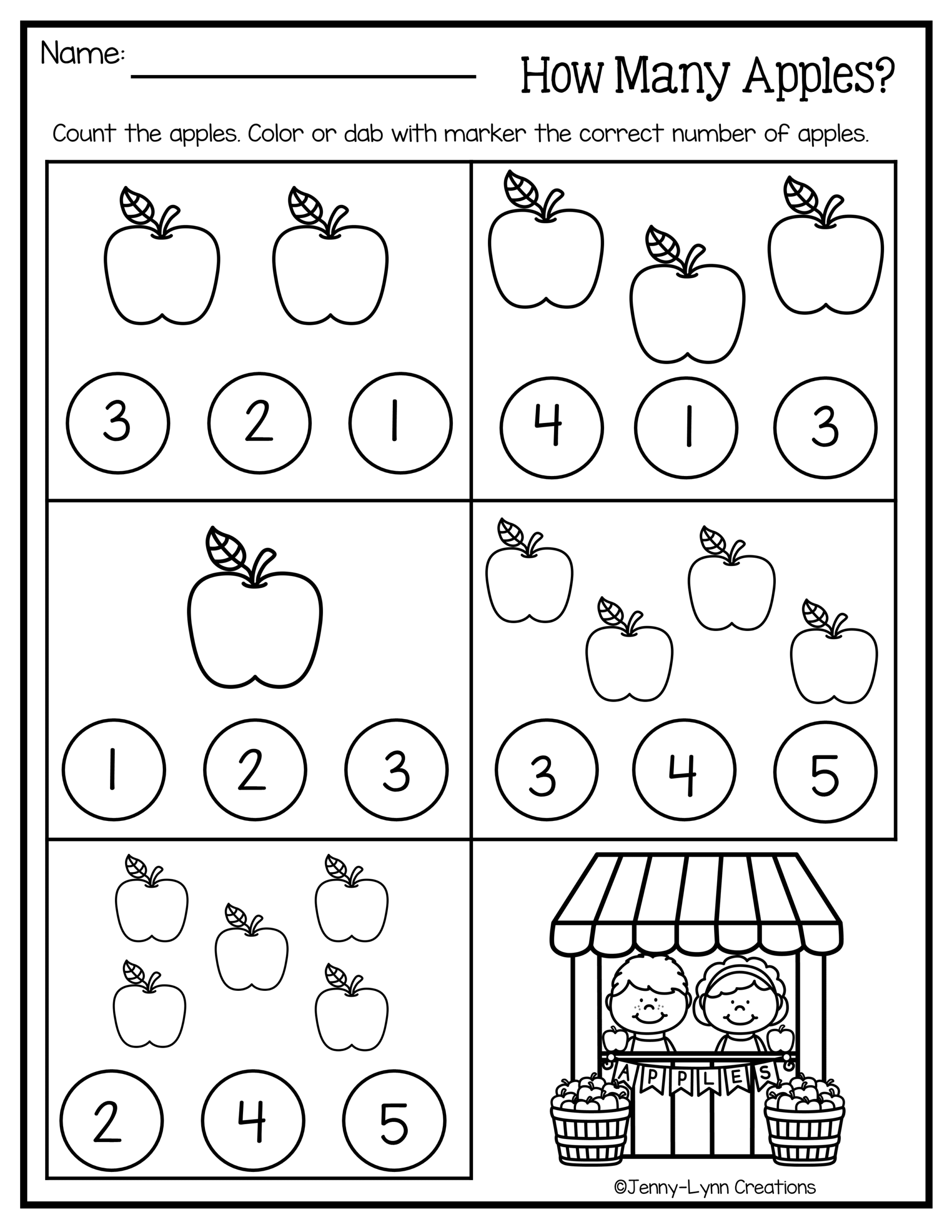 Free Printable Learning Worksheets For Prek - Worksheets Pre K Free Preschool Math Printables | Little Dots