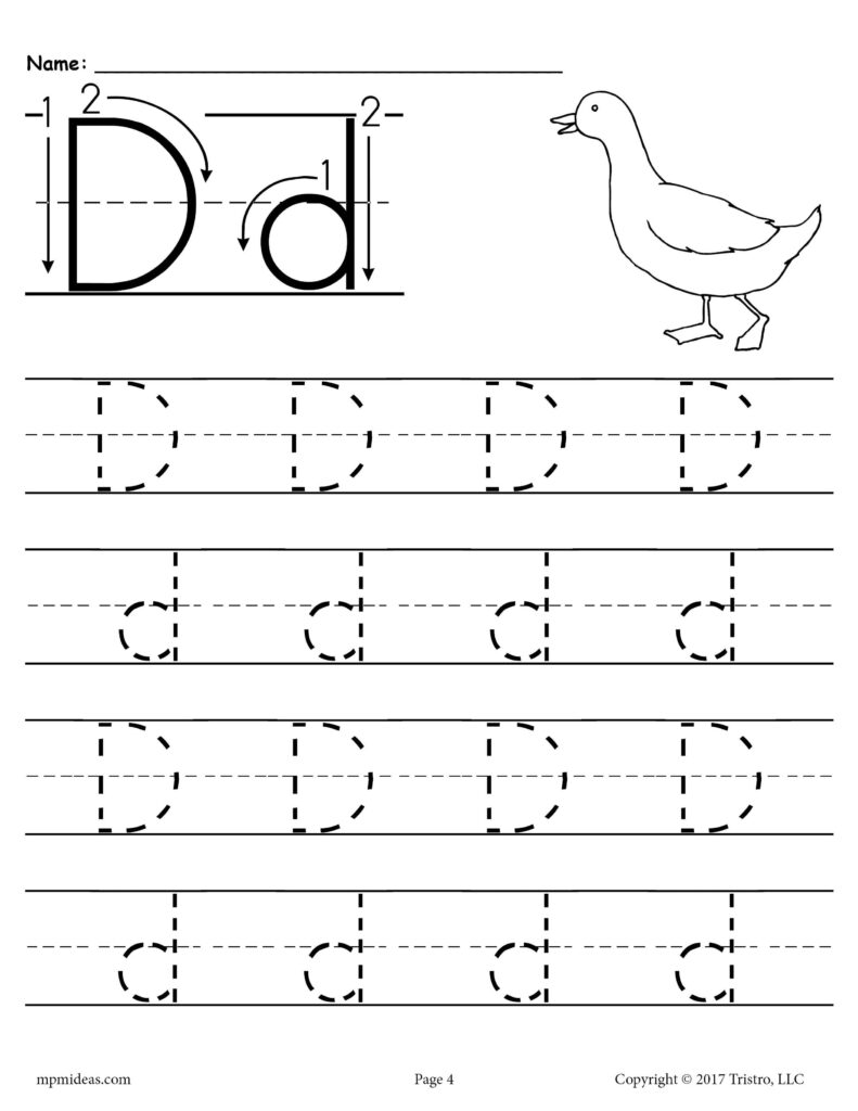 Free printable letter d tracing worksheet – Artofit Free printable letter d tracing worksheet – Artofit
