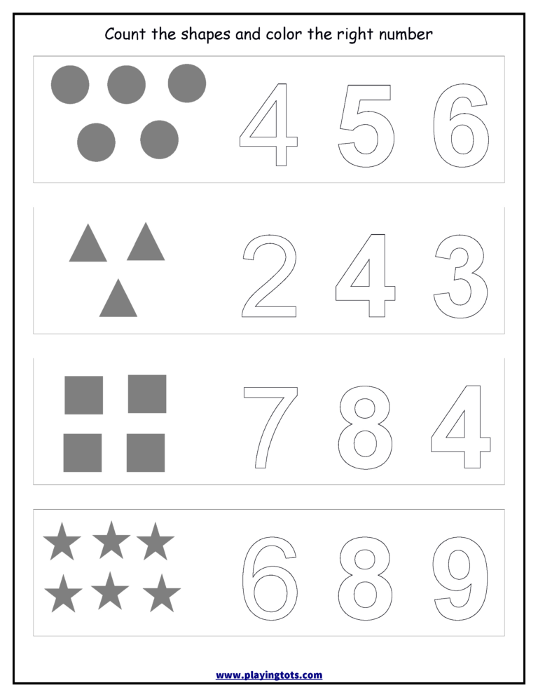 Free Printable Math Worksheet For Preschool - Preschool Math Worksheets Pdf - Free Printable