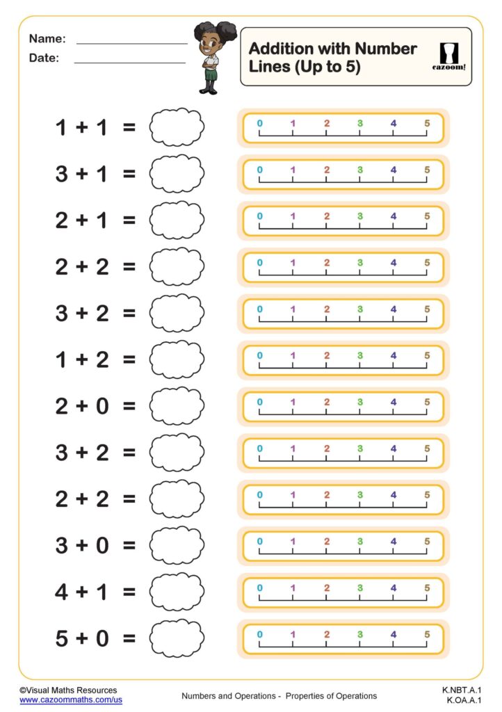 Free printable math worksheets for kindergarten grade, Download Free ...
