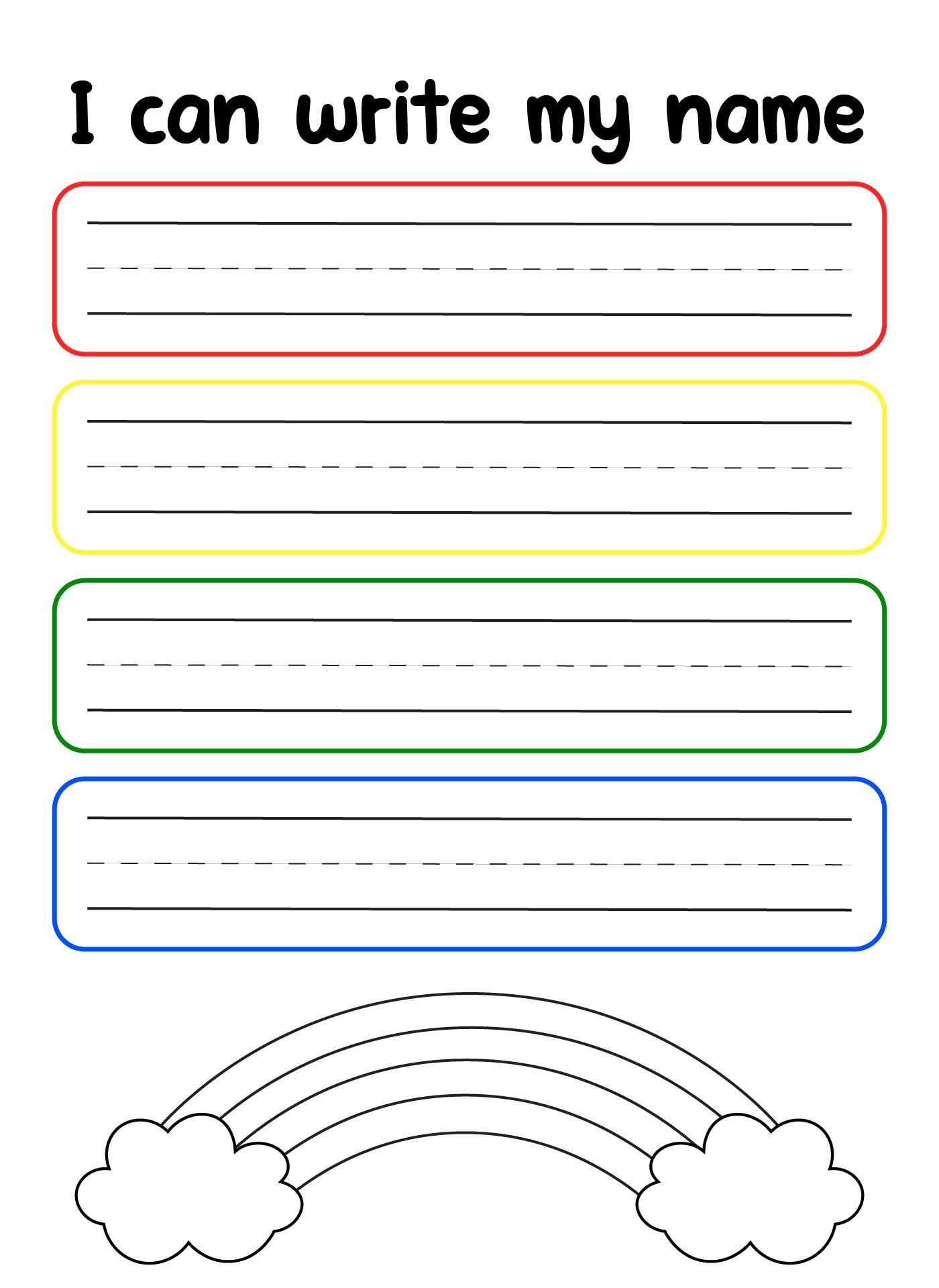 Free Printable Name Sheets For Preschoolers - Free Name Tracing Worksheets For Preschool Printable