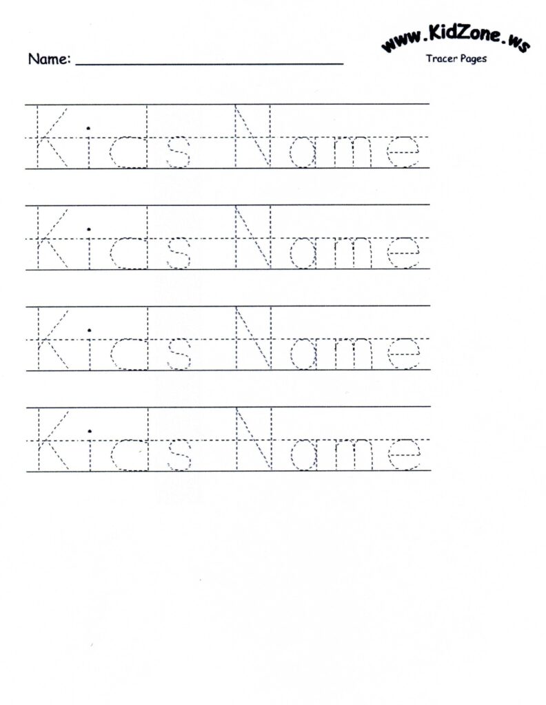 Free Printable Name Tracing Worksheets For Kindergarten – Colleen Whele … Free Printable Name Tracing Worksheets For Kindergarten - Colleen Whele ...
