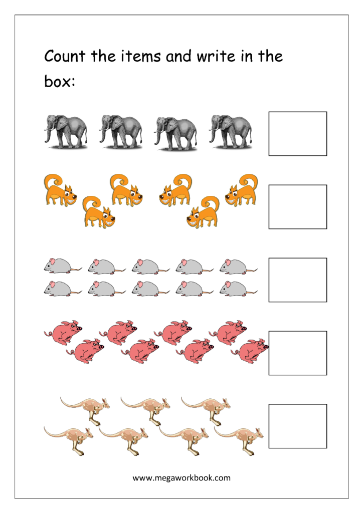 Free Printable Number Counting Worksheets – Count and Match – Count and … Free Printable Number Counting Worksheets - Count and Match - Count and ...