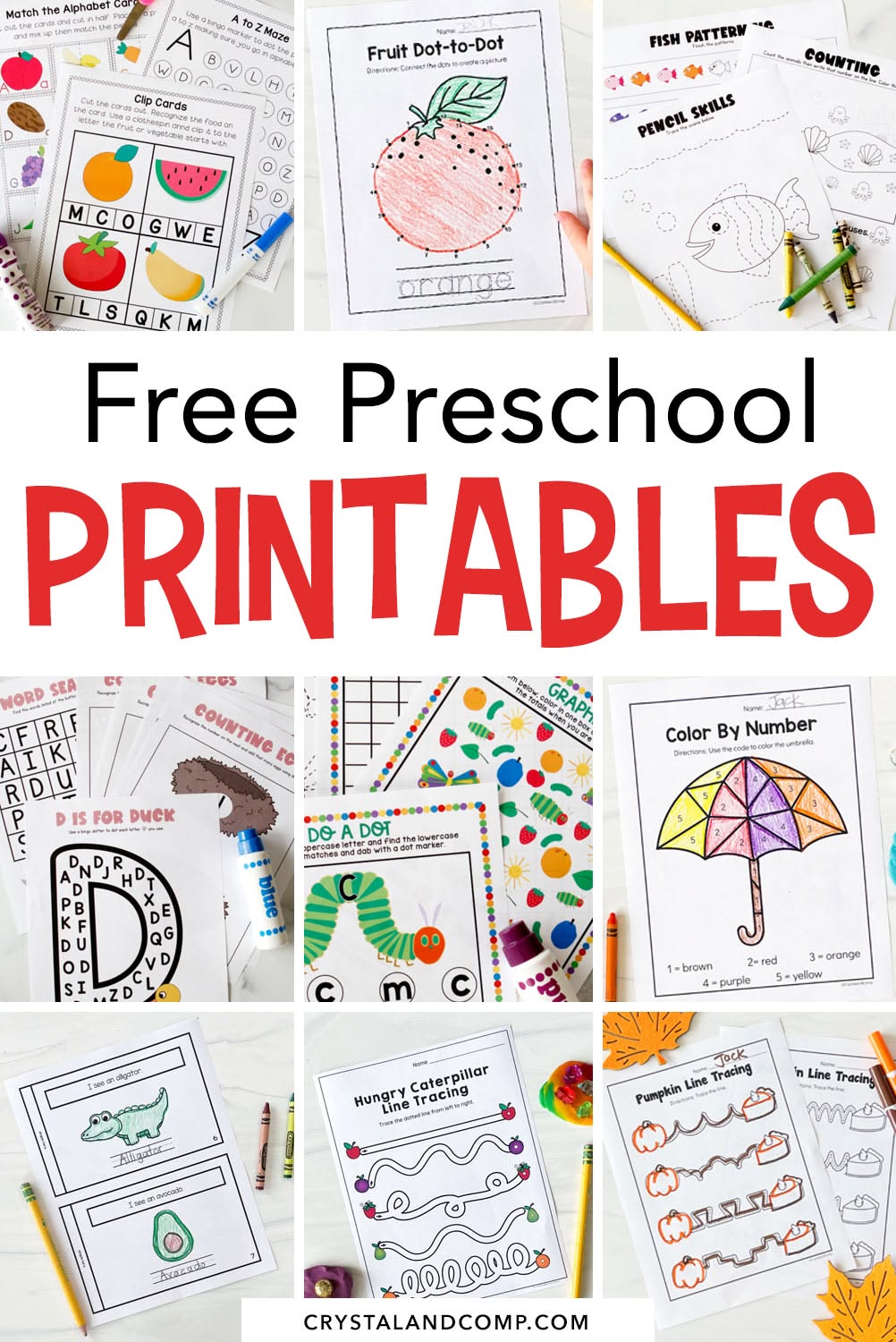 Free Printable Nursery School Worksheets - Free preschool printables – Artofit