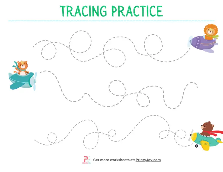 Free Printable Picture Tracing Worksheets - Free Printable Tracing Worksheets - Jenny Printable