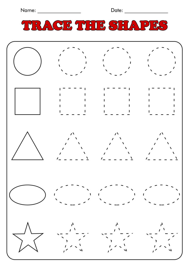 Free Printable Pre K 3 Worksheets - Pre K Printable Worksheets - King Printables
