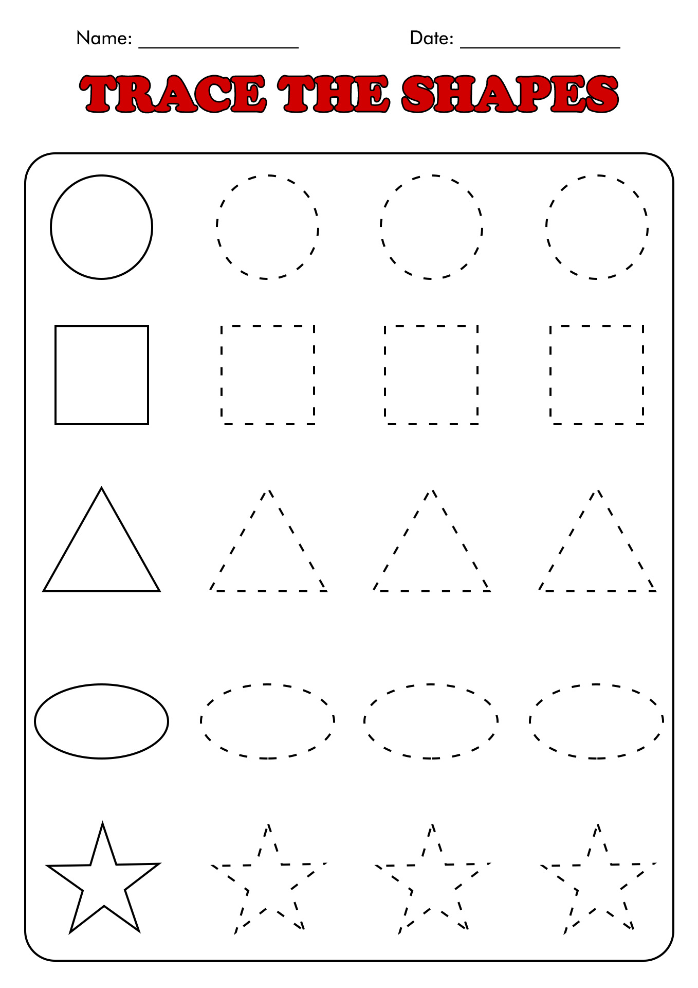 Free Printable Pre K 3 Worksheets - Pre K Printable Worksheets - King Printables