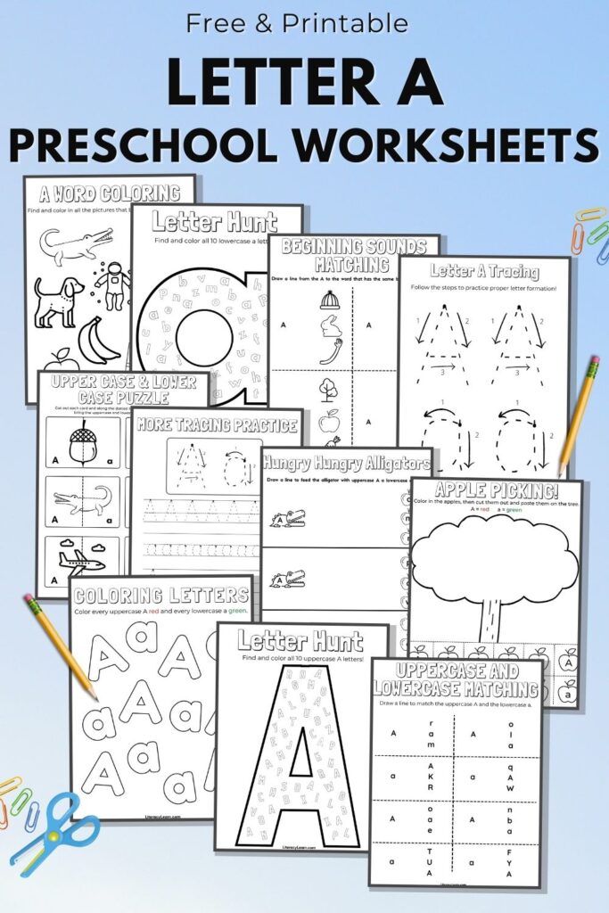 Free Printable Pre-K Worksheets PDF | Fun Learning Activities for ...