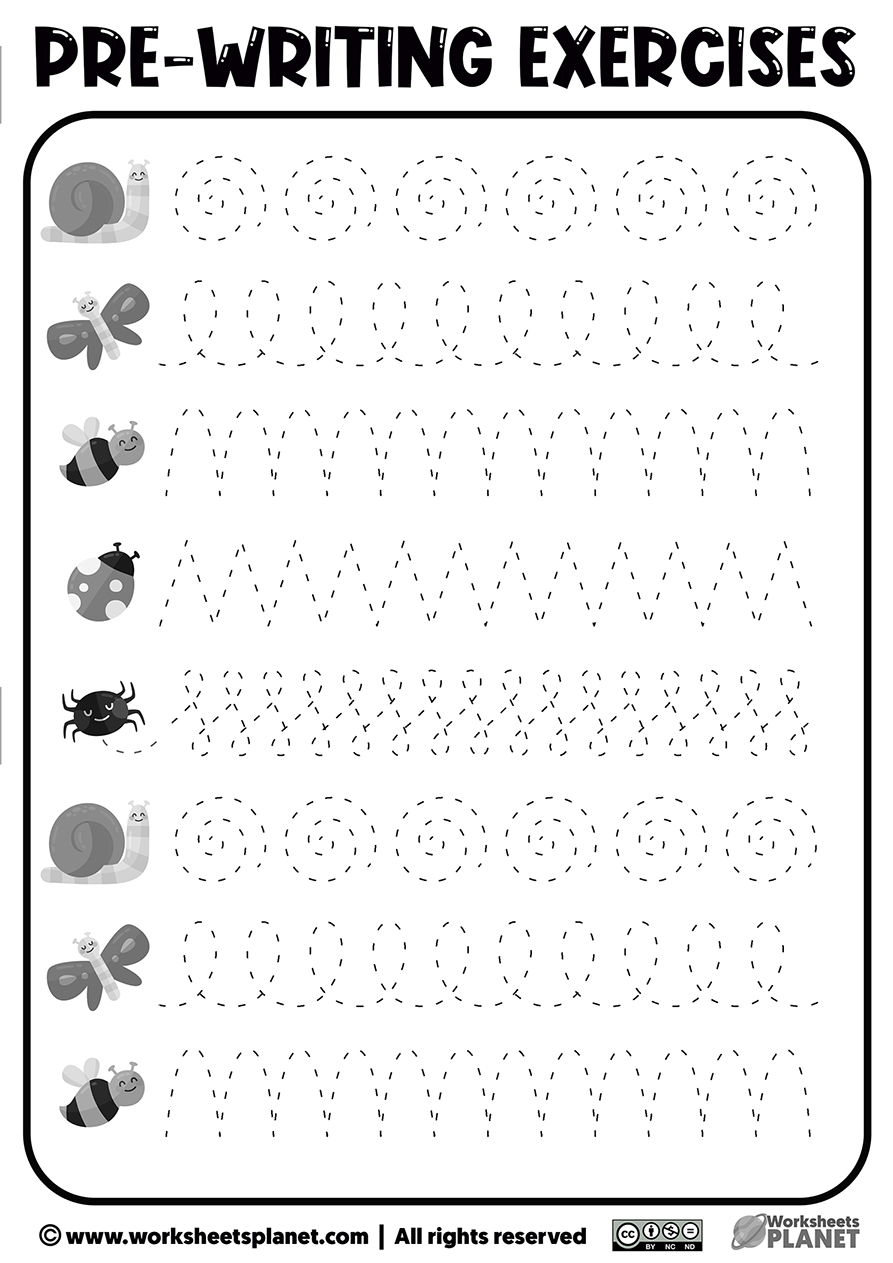 Free Printable Pre Writing Worksheets - Pre Writing Worksheets Free Printables Pdf