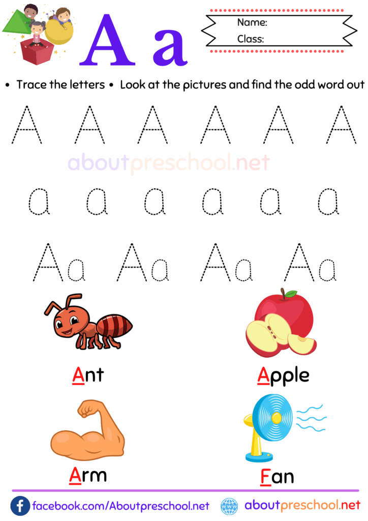 Free Printable Preschool Letter A Worksheets – About Preschool Free Printable Preschool Letter A Worksheets - About Preschool