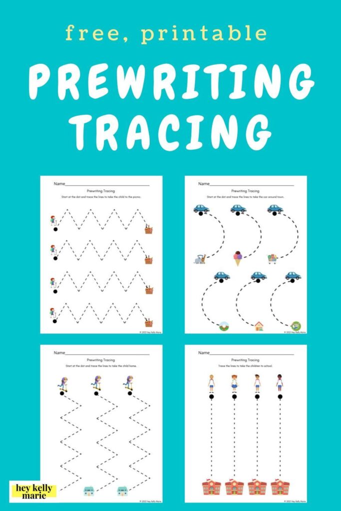 Free Printable Preschool Prewriting Worksheets - Free Printable Prewriting Worksheets - Preschool Coloring Printables ...