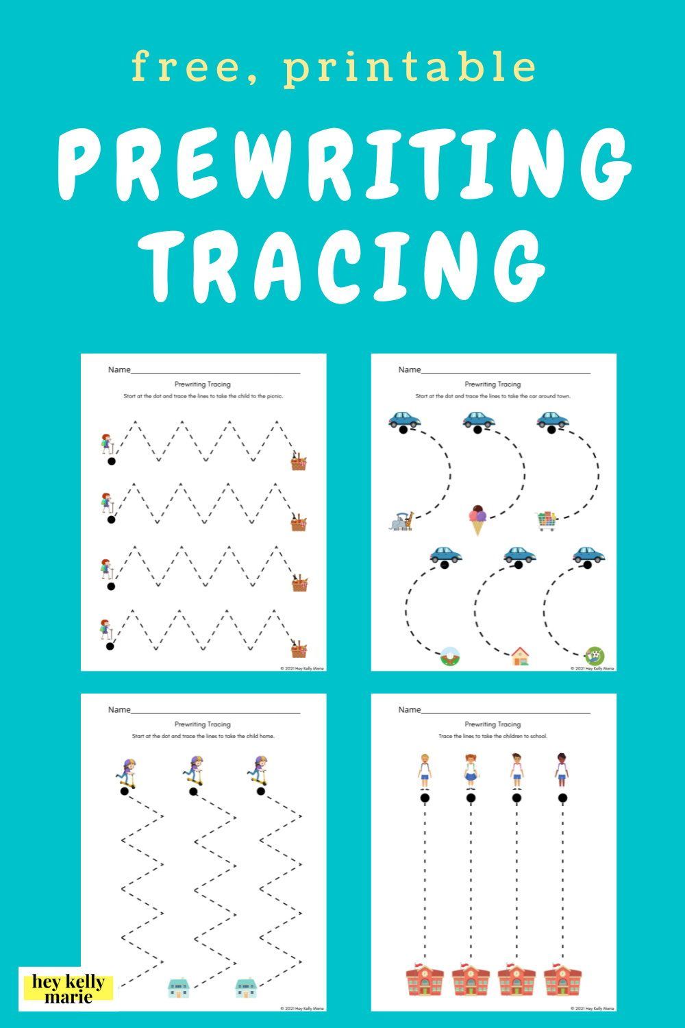 Free Printable Preschool Prewriting Worksheets - Free Printable Prewriting Worksheets - Preschool Coloring Printables ...